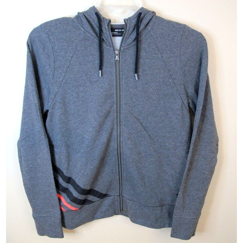 Under Armour Women Activewear Hooded Track‎ Jacket Full Zip Gray Women's Medium